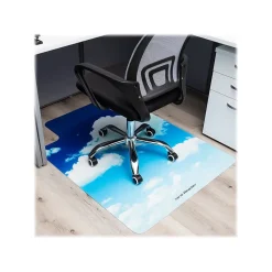 Mind Reader Hard Floor Chair Mat with Lip, 47