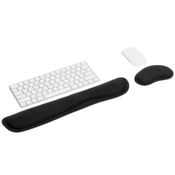 Mind Reader Memory Foam Gaming Ergonomic Keyboard and Mouse Wrist Rest Set, Black (WRESTGEL-BLK)