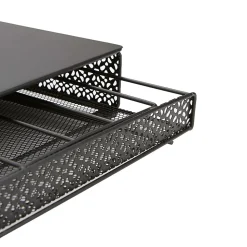 Mind Reader Metal Single Serve Coffee Pod Drawer, 36 Pod Capacity, Black (MTRAY-BLK)