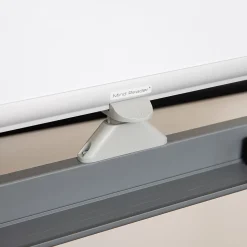 Mind Reader Mobile Double-Sided Dry-Erase Whiteboard, Aluminum Frame, 47