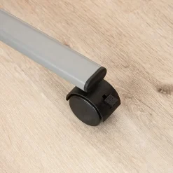 Mind Reader Mobile Double-Sided Dry-Erase Whiteboard, Aluminum Frame, 47