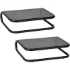 Mind Reader Monitor Stand and Ventilated Desktop Organizer, Black, 2/Pack (2CHORDMON-BLK)