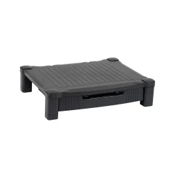 Mind Reader Monitor Stand Riser with Storage Drawer, Black (DRPLMONST-BLK)