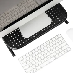 Mind Reader Monitor Stand and Ventilated Laptop Riser, Black (METMONST-BLK)