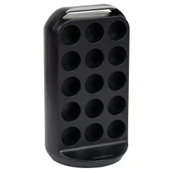Mind Reader Plastic Coffee Pod Carousel Countertop Organizer, 30 Pod Capacity, Black (CRS02-BLK)