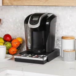 Mind Reader Plastic Coffee Pod Drawer Countertop Organizer, 30 Pod Capacity, Black (TRY30-BLK)