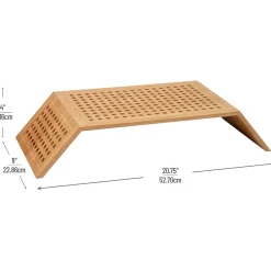 Mind Reader Ventilated Monitor Stand, Light Brown (LATMON-BRN)