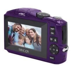 Minolta 48 MP/4K Ultra HD Digital Camera with 16x Digital Zoom, Purple (MND50-P)