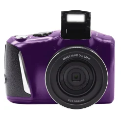 Minolta 48 MP/4K Ultra HD Digital Camera with 16x Digital Zoom, Purple (MND50-P)