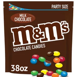 M&M's Party Size Milk Chocolate Candy Pieces, 38 oz. (MMM55114)