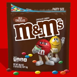 M&M's Party Size Milk Chocolate Candy Pieces, 38 oz. (MMM55114)