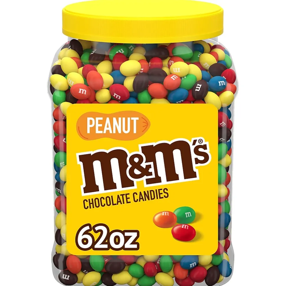 M&M's Peanut Chocolate Milk Chocolate Pieces, 62 oz. (209-00060)