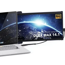 Mobile Pixels DUEX Max 14.1" IPS LCD Slide-Out Display for Laptops, Blue (101-1007P01)