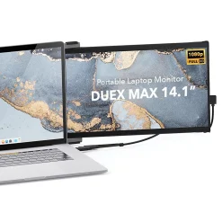 Mobile Pixels DUEX Max 14.1" IPS LCD Slide-Out Display for Laptops, Gray (101-1007P04)