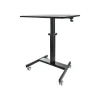 Mobile Standing Desk - Portable Sit-Stand Ergonomic Height Adjustable Cart on Wheels - Rolling Computer/Laptop Workstation