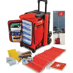 MobileAid EASY-ROLL Modular Trauma First Aid Station with BleedStop Compact 100 BLEEDING CONTROL & Gunshot Wound Kit (31500)