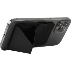 MOFT Snap-on Phone Stand and Wallet for iPhone 12 and 13 Series, Night Black (MS007M-1-BK)