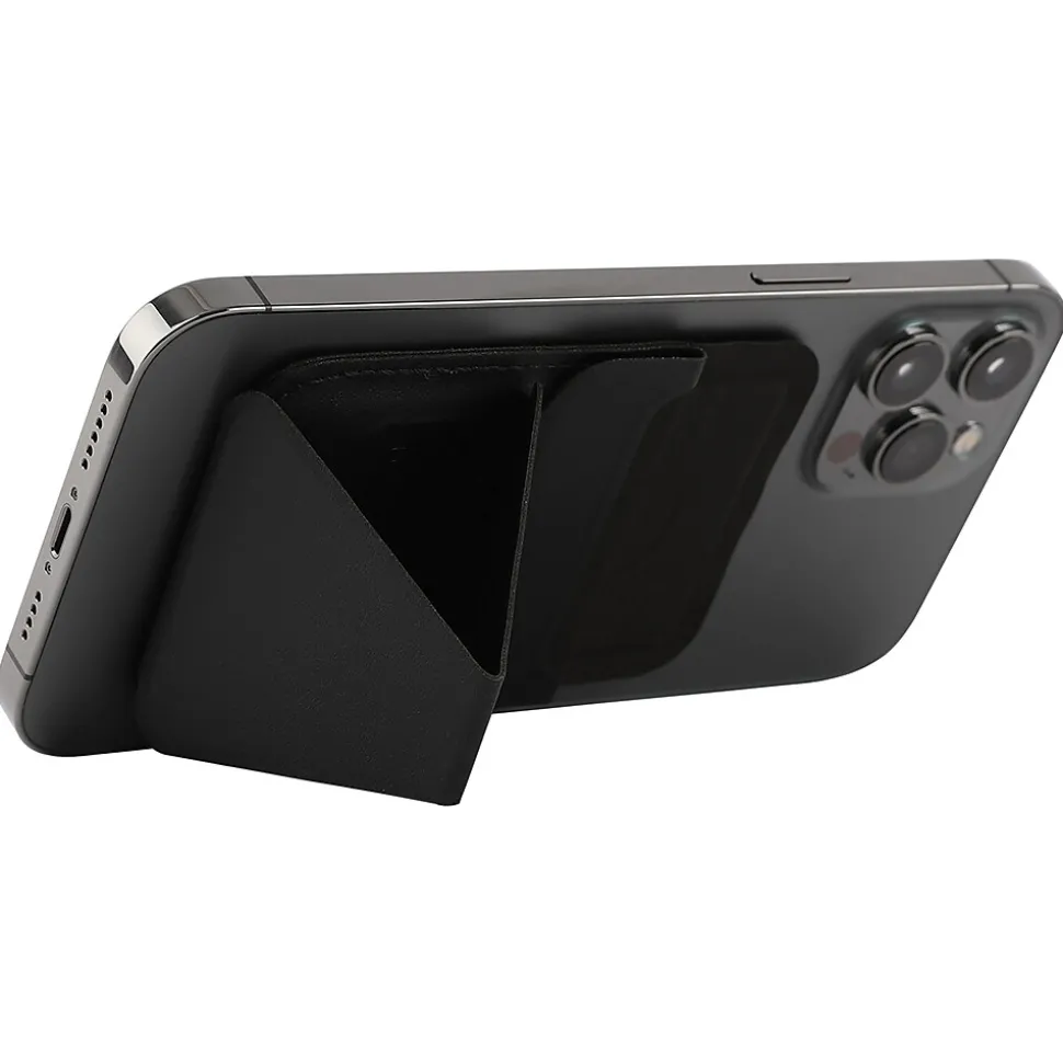 MOFT Snap-on Phone Stand and Wallet for iPhone 12 and 13 Series, Night Black (MS007M-1-BK)