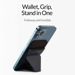 MOFT Snap-on Phone Stand and Wallet for iPhone 12 and 13 Series, Oxford Blue (MS007MS-1-BU2021)