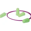 Moldex Pura-Fit Corded Foam Earplugs, Bright Green, 33 dB, 100/Box (MOL6900)
