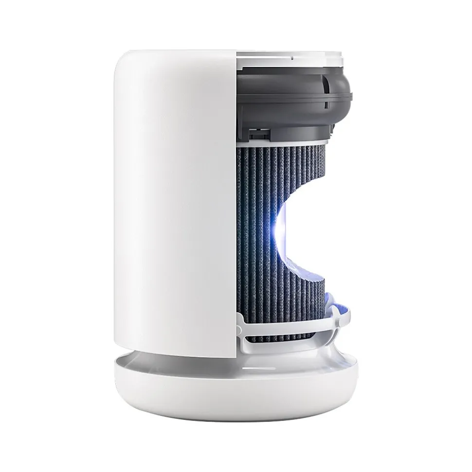 Molekule Air Mini+ True HEPA Tabletop Air Purifier, 5-Speed, White (MN2PH-US)