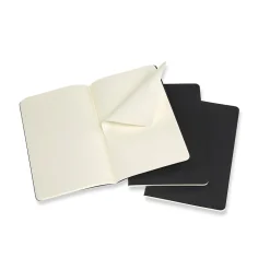 Moleskine Cahier Journal, 5" x 8.25", Dotted Ruled, Black, 80 Pages, 3/Pack (719213)