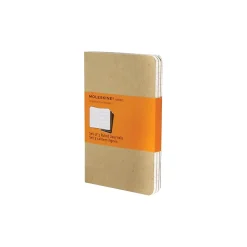Moleskine Cahier Journal, 7.5" x 10", Wide Ruled, Kraft Brown, 120 Pages, 3/Pack (705045)