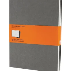 Moleskine Cahier Journal, 7-1/2" x 10", Ruled, Pebble Grey (629605)