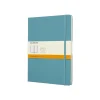 Moleskine Classic Extra Large Notebook, 7.5" x 9.84", Unruled, Reef Blue (8058341716076)
