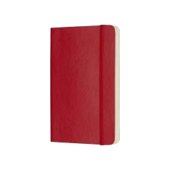 Moleskine Classic Notebook, Large, 5" x 8.25", College Ruled, 96 Sheets, Scarlet Red (930048)