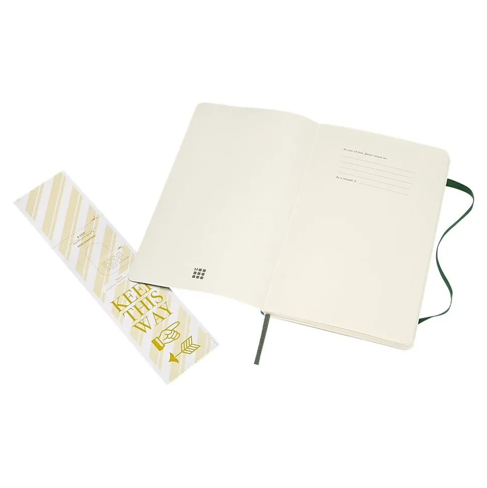 Moleskine Classic Pocket Notebook, 5" x 8.25", 96 Sheets, Green (600028)