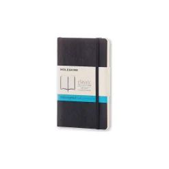 Moleskine Classic Pocket Journal, 3.5" x 5.5", Dotted Ruled, Black, (892734XX)