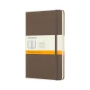 Moleskine Classic Professional Notebooks, 5" x 8.25", Wide Ruled, 120 Sheets, Brown (715352)