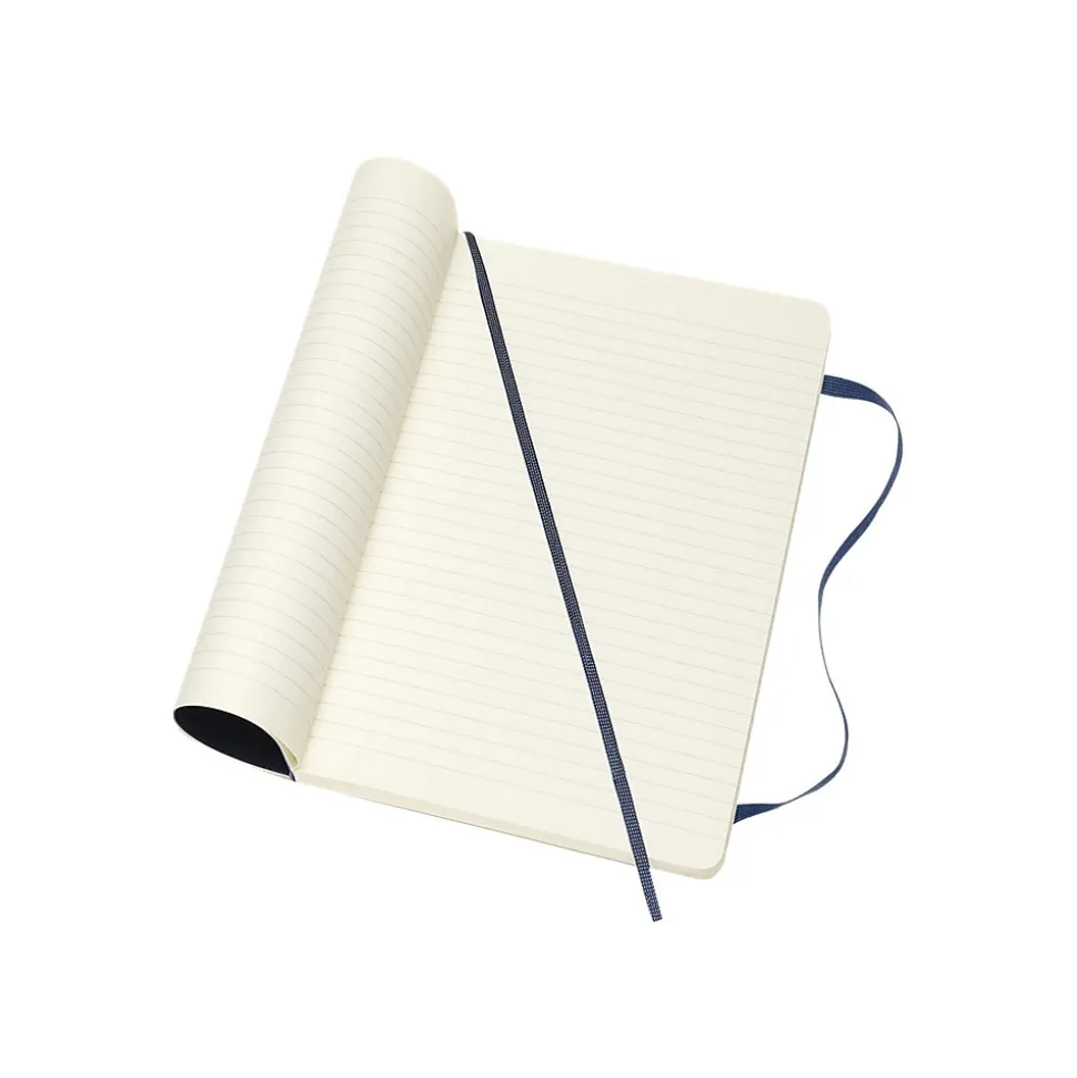 Moleskine Classic Professional Notebooks, 5" x 8.25", Wide Ruled, 96 Sheets, Blue (854740XX)