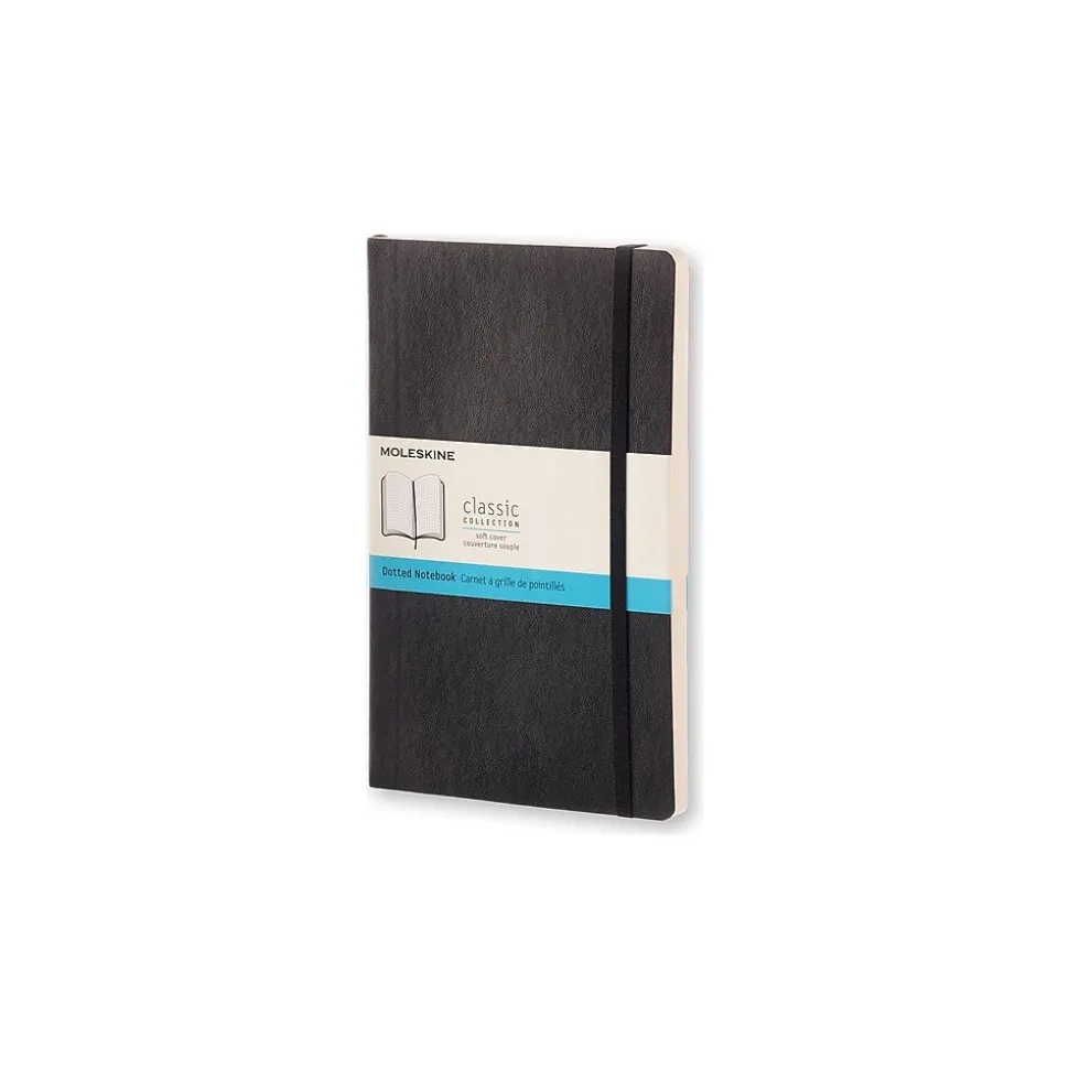 Moleskine Classic Soft Cover Notebook, 5" x 8.25", Black (892741XX)