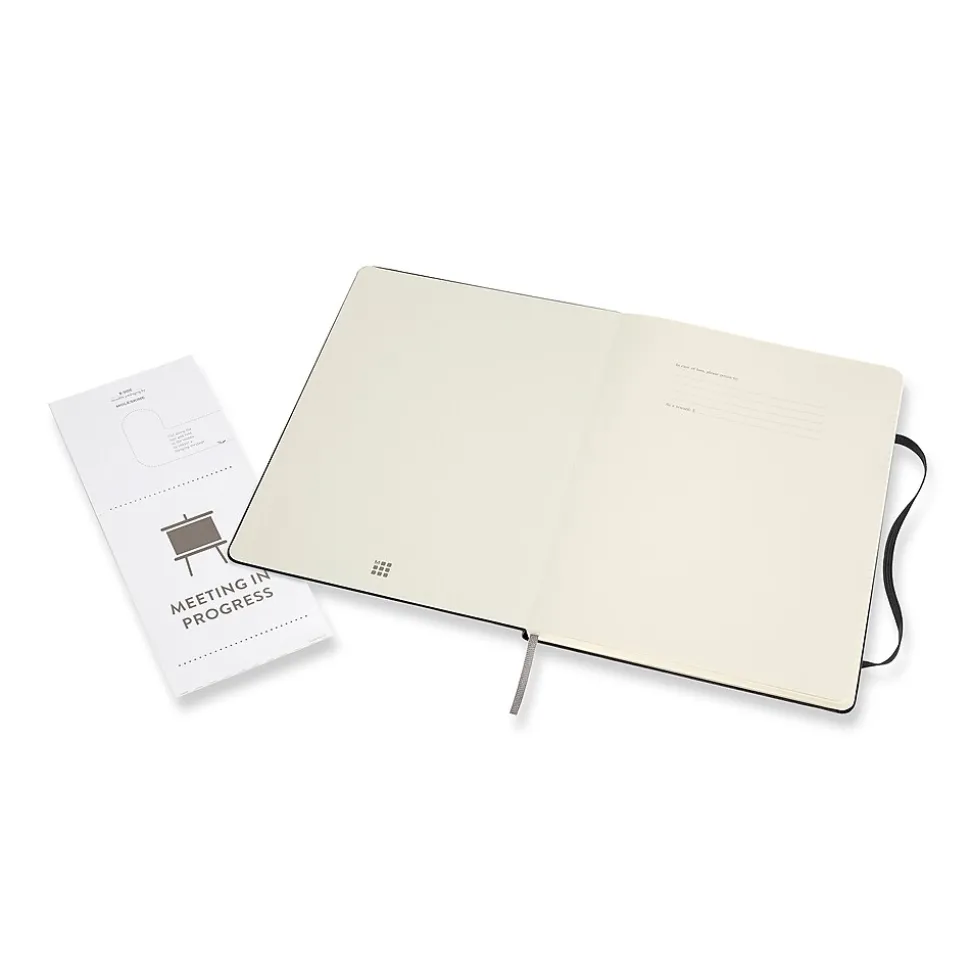 Moleskine Folio Professional Notebooks, 7.5" x 9.75", College Ruled, 96 Sheets, Black (620800)