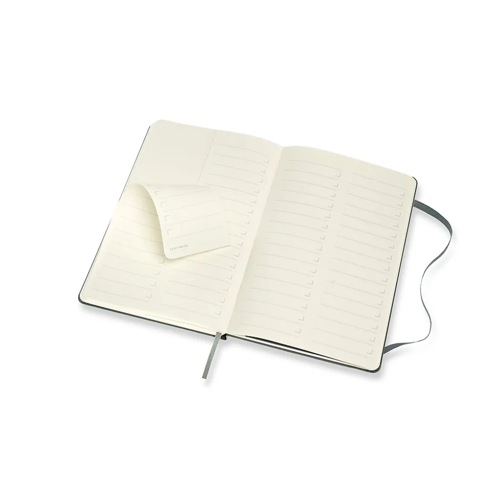 Moleskine Pro Large Professional Notebooks, 5" x 8.25", Narrow Ruled, Green (620763)