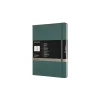 Moleskine Pro XL 1-Subject Professional Notebook, 7.5" x 9.75", Narrow Ruled, 192 Sheets, Green (620817)
