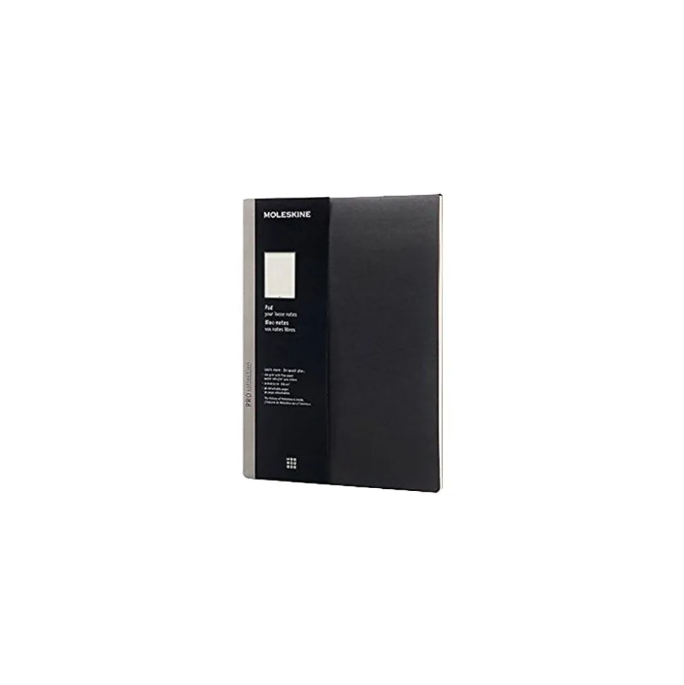 Moleskine Professional Notepad 11" x 8.5" Soft Cover Ruled Black (891577)