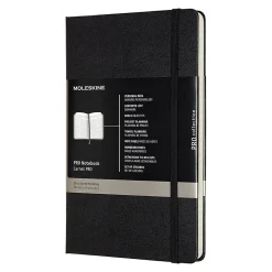 Moleskine Professional Notebooks, 5" x 8.25", College Ruled, 120 Sheets, Black (620756)