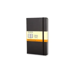 Moleskine 1-Subject Professional Notebook, 3.5" x 5.5", Narrow Ruled, 96 Sheets, Black (701009)