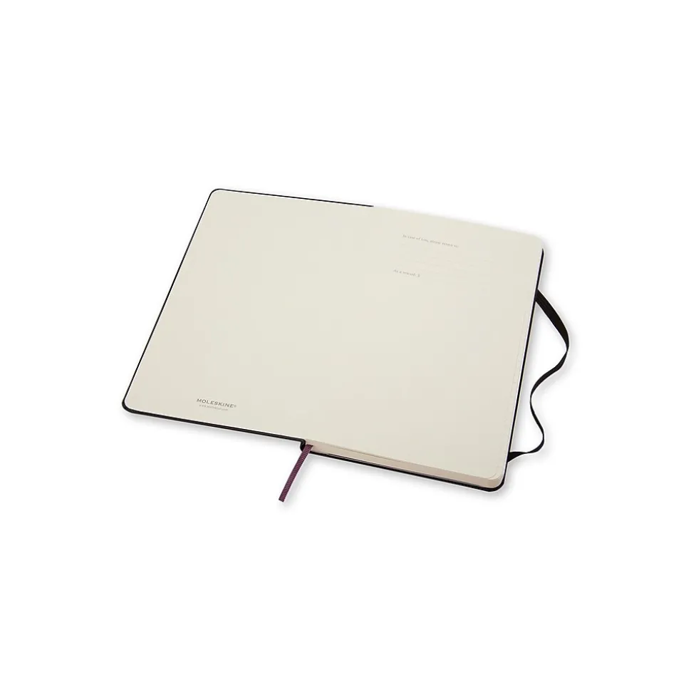 Moleskine 1-Subject Professional Notebook, 3.5" x 5.5", Narrow Ruled, 96 Sheets, Black (701009)