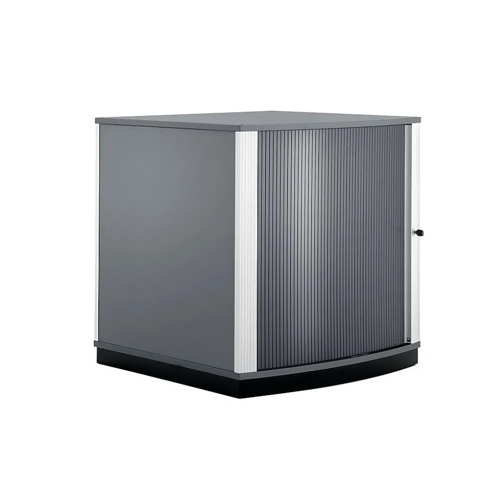 Moll® 37" Two Tier Lockfile Carousel Cabinet, Graphite