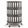 Moll® Rotary Three Tier Spin & File Binder Storage Carousel, White