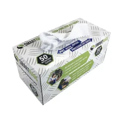 Monarch Brands SmartRags Microfiber Cleaning Rags, 12" x 12", White, 50 Rags/Pack (M950W-INNERBX)