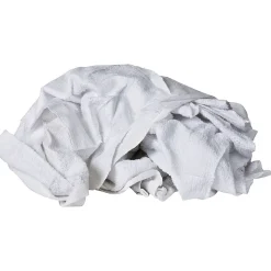 Monarch Brands Terry Cleaning Cloths, White, 25 lbs. (N030-W51L-25)