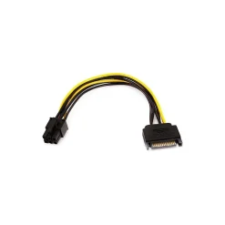 Monoprice® 0.6' 15 Pin/6 Pin PCI Express Card Power Cable