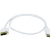 Monoprice® 3' DisplayPort Male to DVI Male 28AWG Cable, White