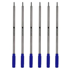 Monteverde® Medium Ballpoint Refill For Cross Ballpoint Pens, 6/Pack, Blue