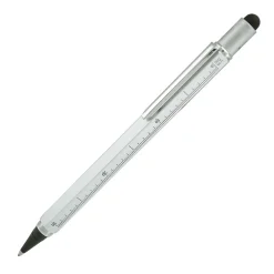 Monteverde One Touch Tool Inkball Pen with Stylus, Silver (MV35221)